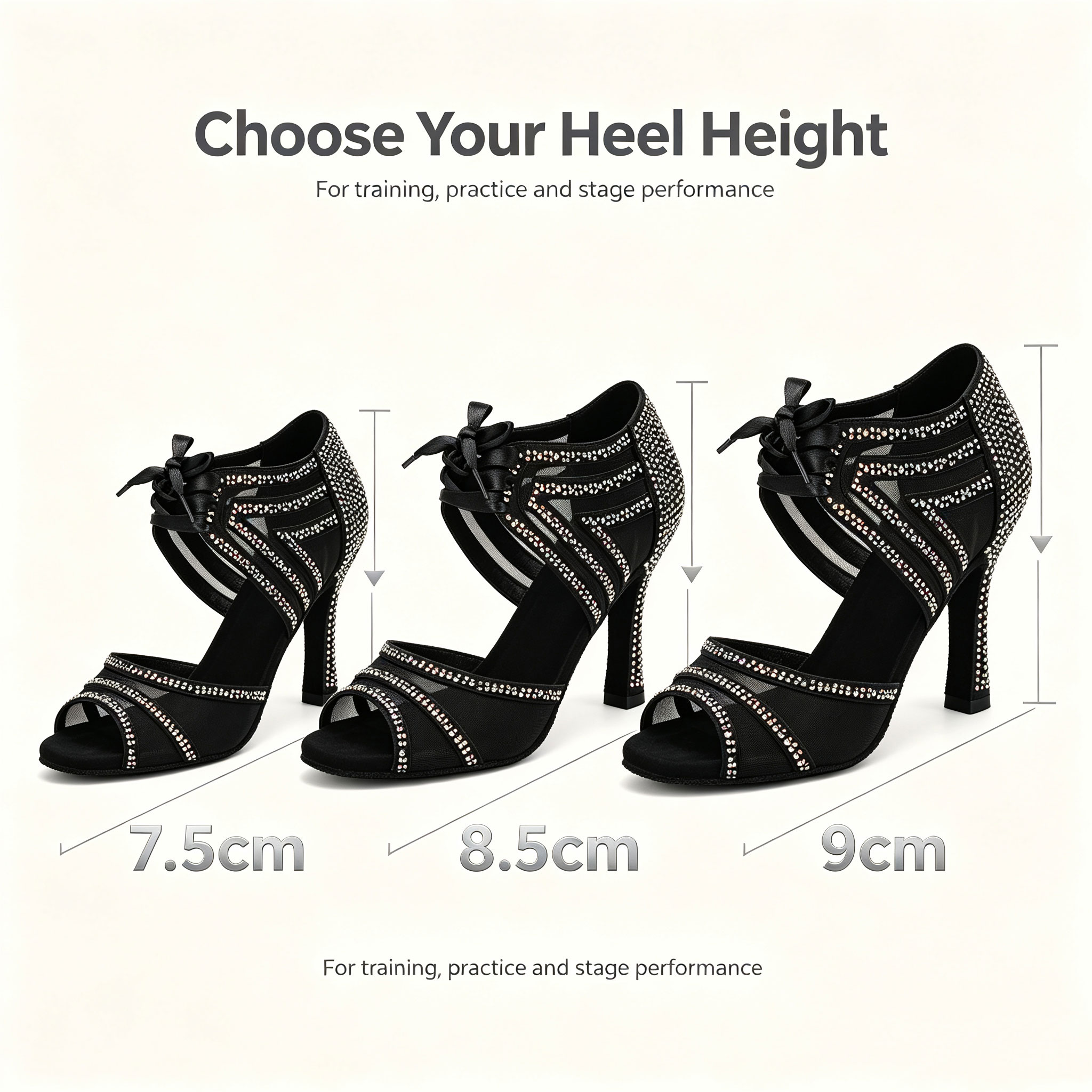 Ladies Latin Salsa Dance Shoes - Sandal Strappy Heeled 评论和价格