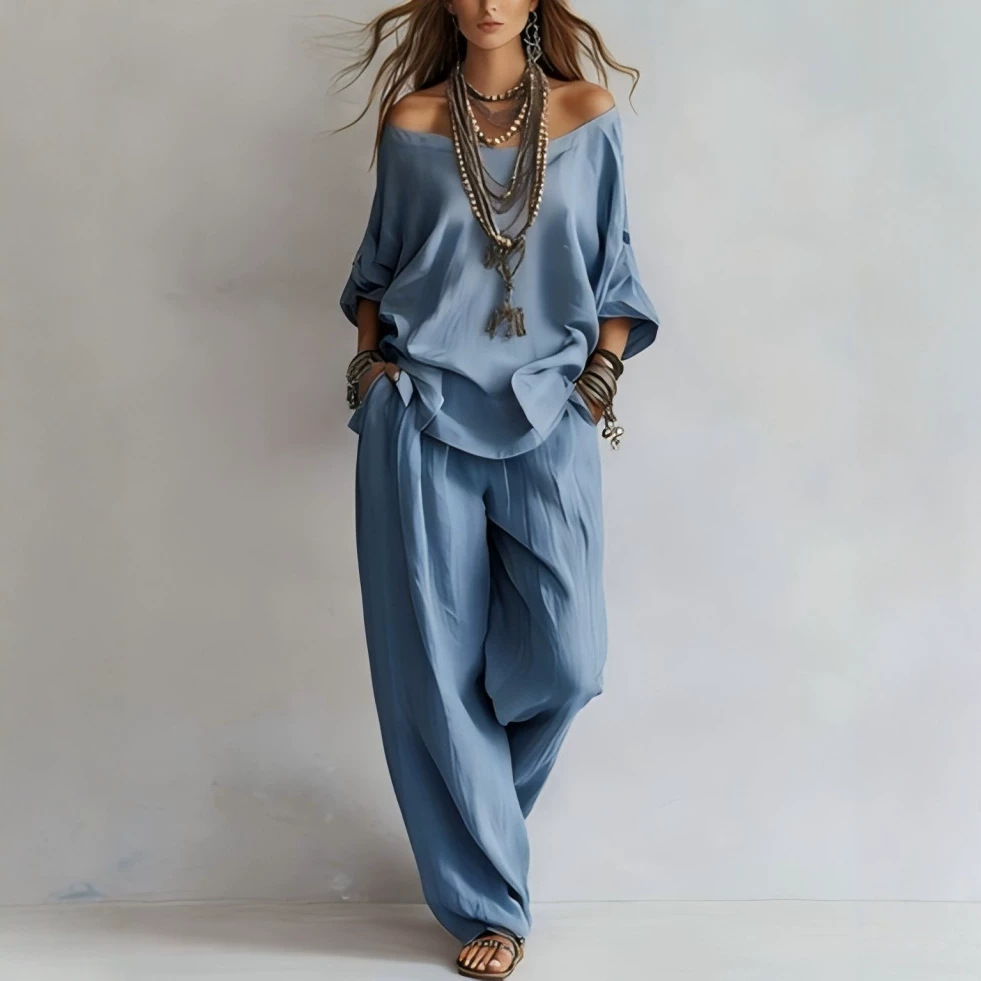 Casual Loose Linen Seven Sleev - Linen Pant Wide 评论和价格