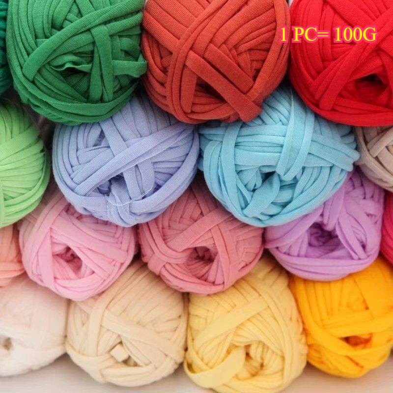 100g T Shirt Knitting Yarn For - Crochet Bag Raffia 评论和价格