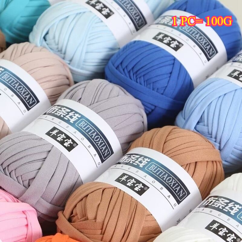 100g T Shirt Knitting Yarn For - Crochet Bag Raffia 评论和价格