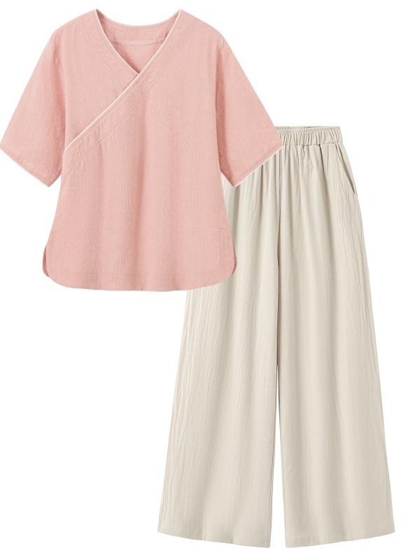 New Chinese Style Artistic Ret - Linen Pant Wide 评论和价格